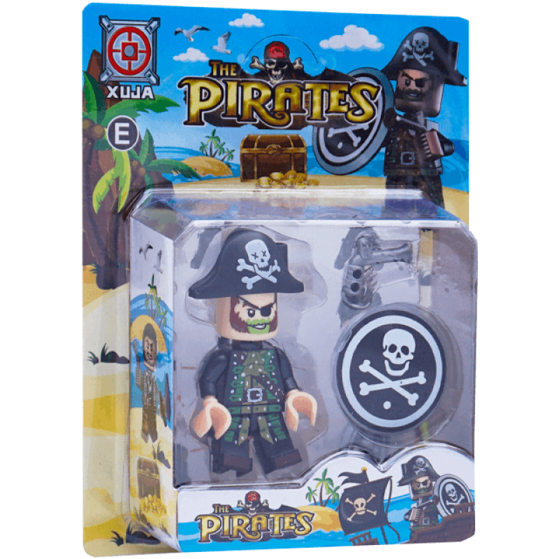 Minifigurina lego pirat cu accesorii